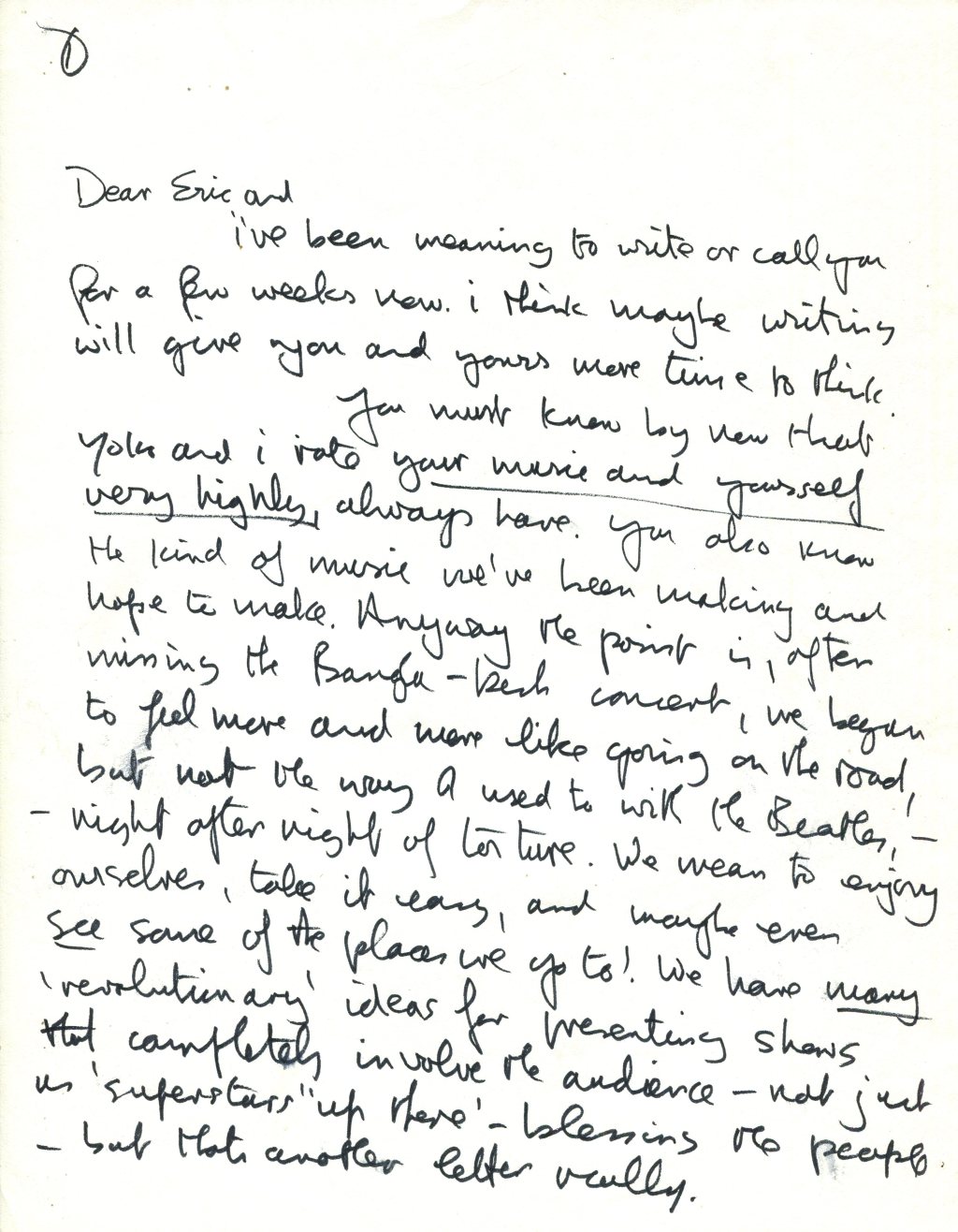 Letter from John Lennon to Eric Clapton Unearthed and For&nbsp;Sale