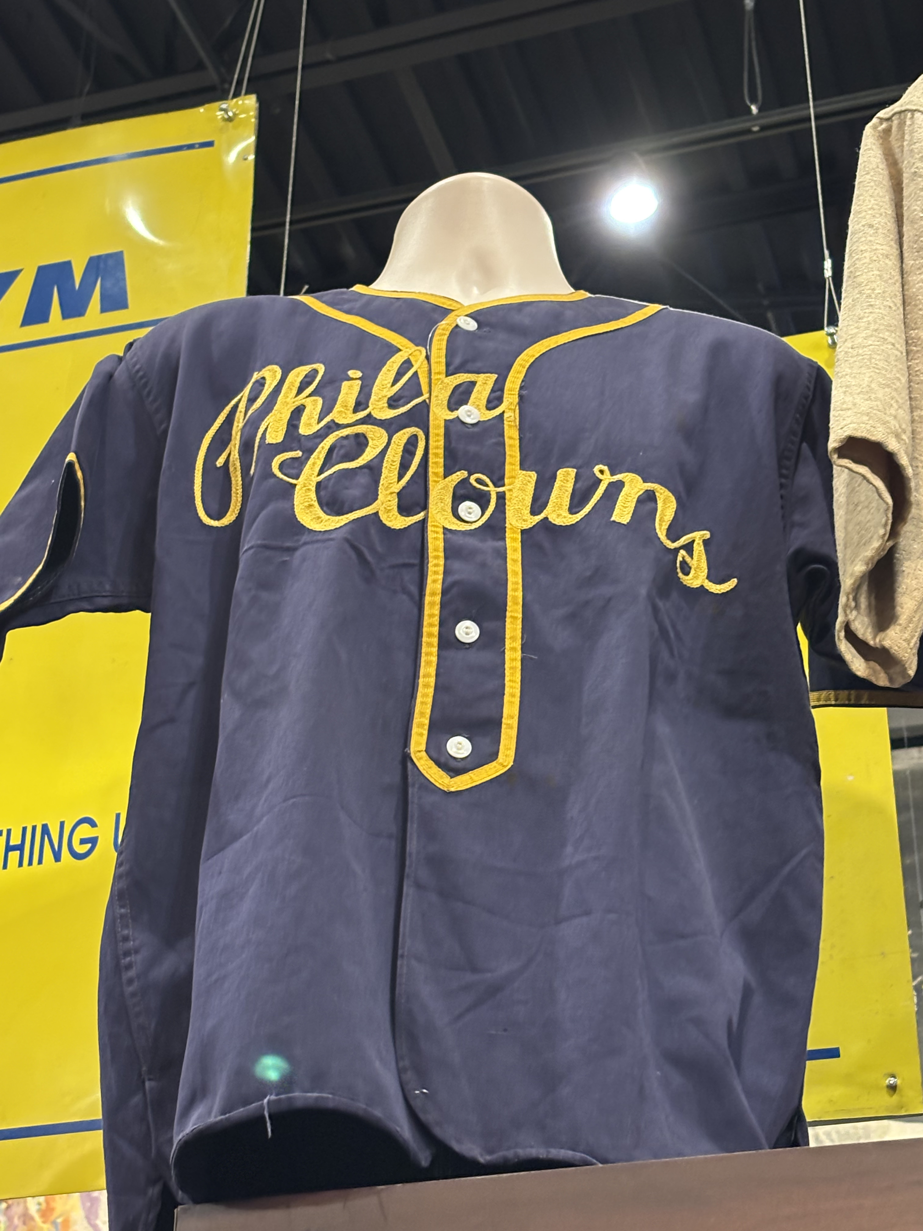 Philadelphia Clowns Jersey at the Depace Sports Museum in Sewell, NJ
